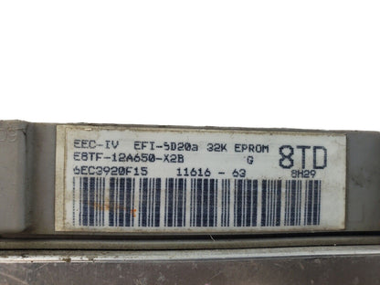 88 F150 BRONCO 4.9 MT ECU MODULE PCM 8TD E8TF-12A650-X2B