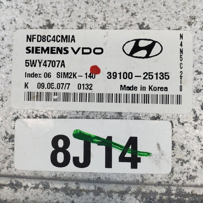 ✅ 06-08 Hyundai Sonata 2.4L Engine Control Module ECM Computer 39100-25135