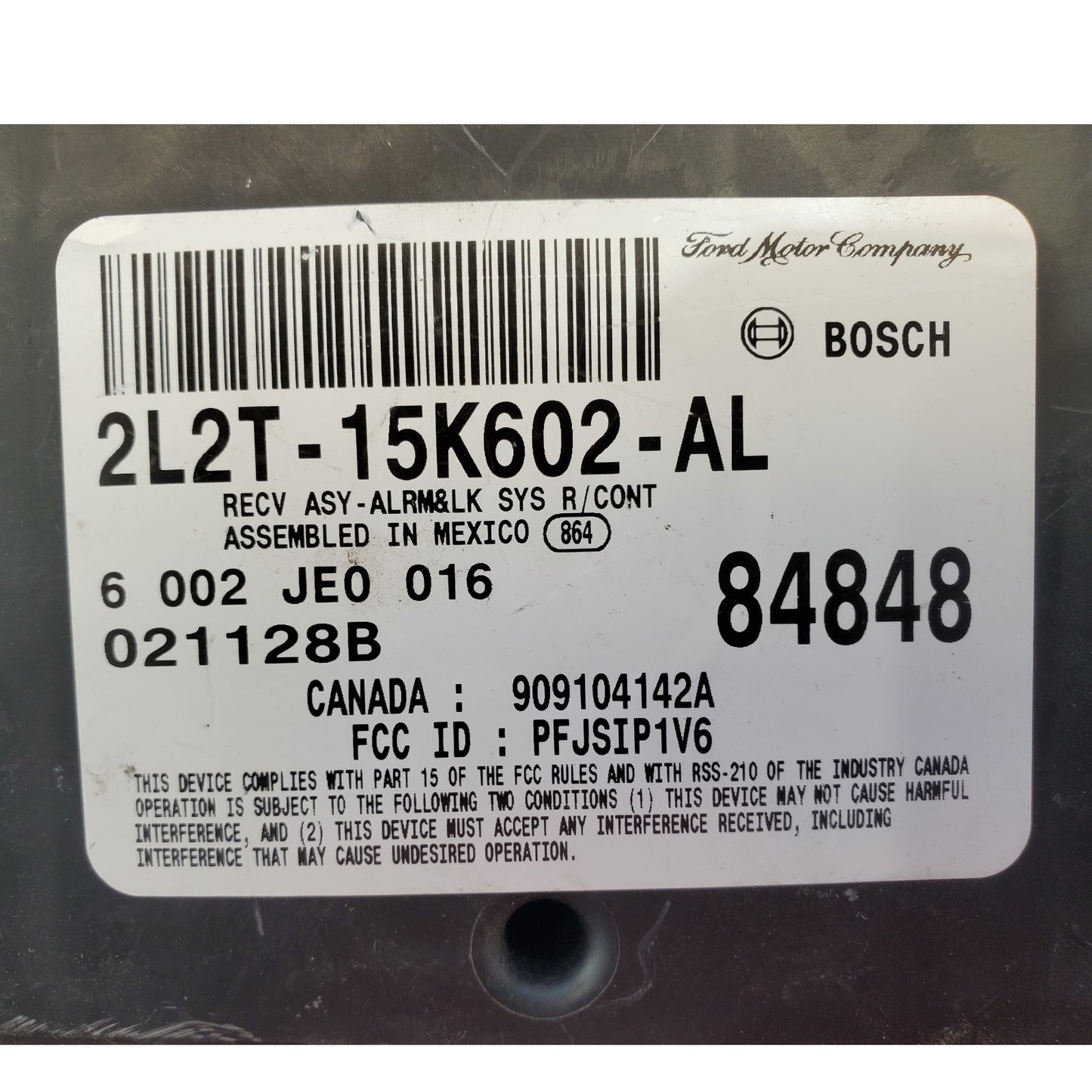 2003 Ford Explorer Mountaineer Keyless Entry Anti-Theft Module 2L2T-15K602-al
