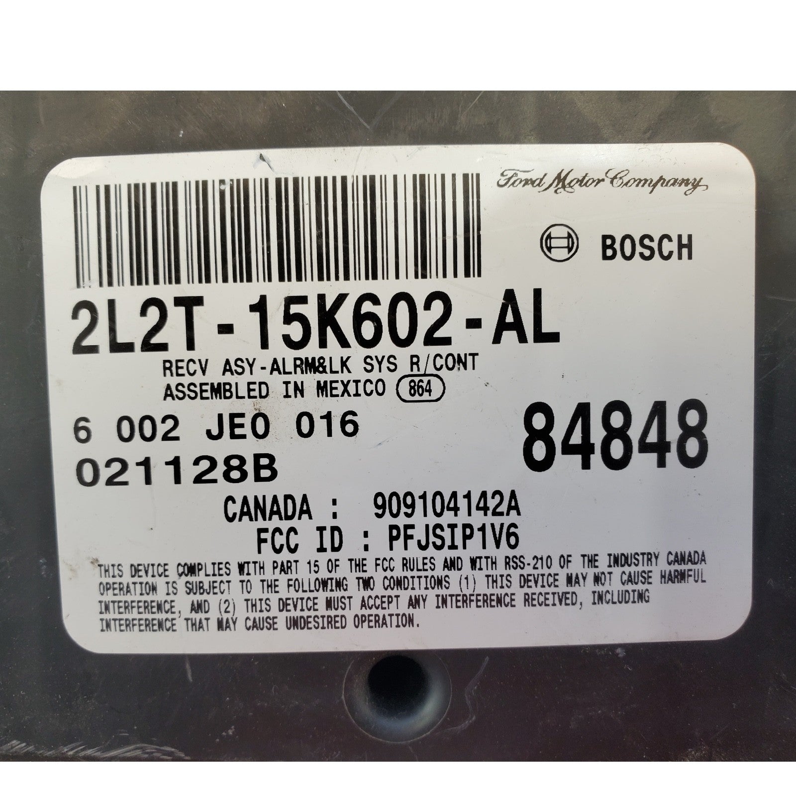 2003 Ford Explorer Mountaineer Keyless Entry Anti-Theft Module 2L2T-15K602-al