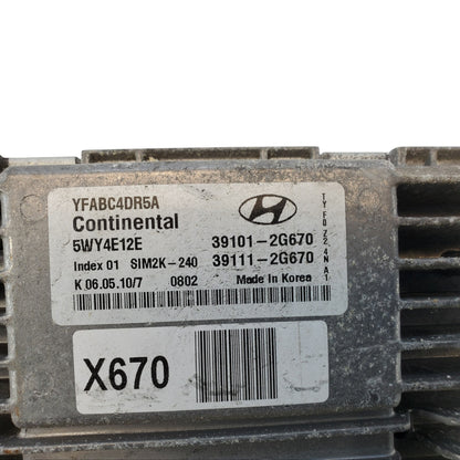 ENGINE COMPUTER HYUNDAI SONATA 2011 39101-2G670 39111-2G670 2.4L PCM ECM OEM