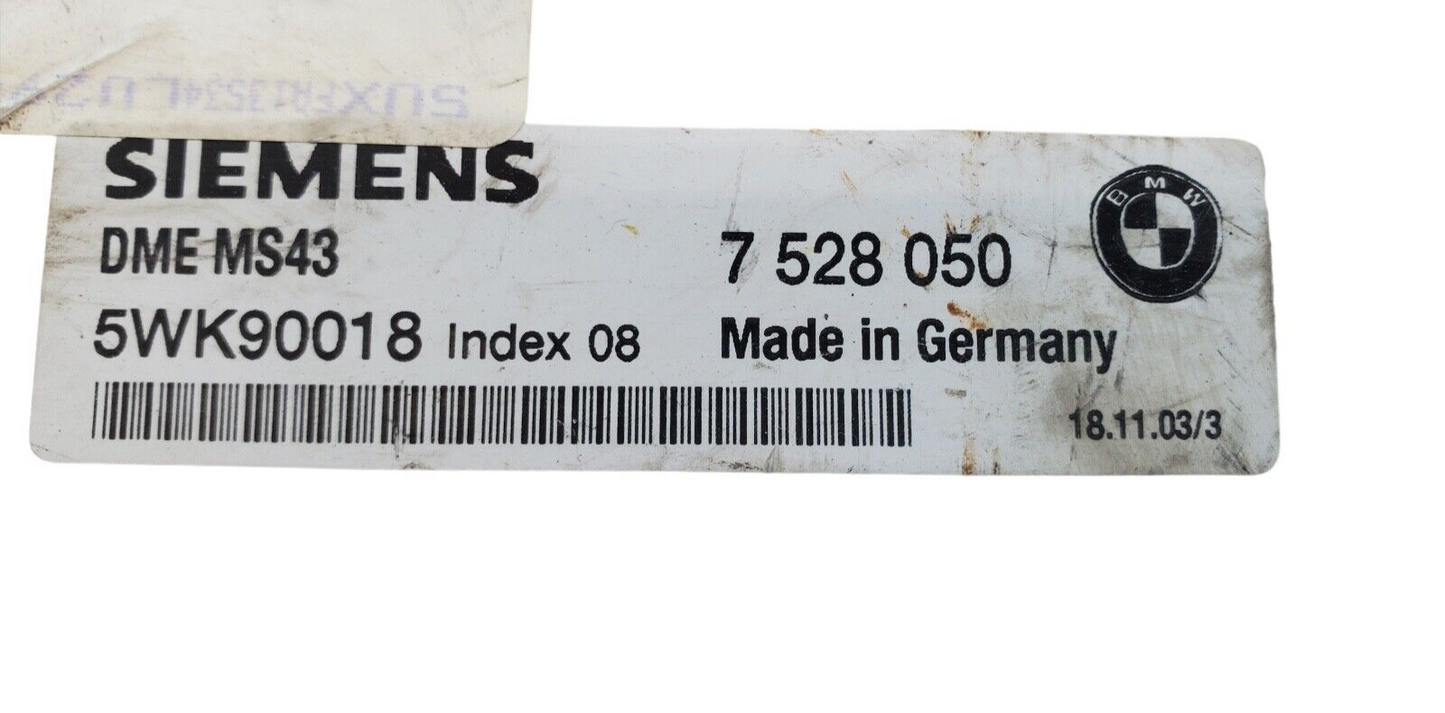 2004 Bmw X5 7 528 050 Computer Brain Engine Control ECU ECM EBX Module