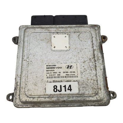 ENGINE COMPUTER HYUNDAI SONATA 2006 2007 2008 39100-25135 2.4L AT PCM ECM OEM