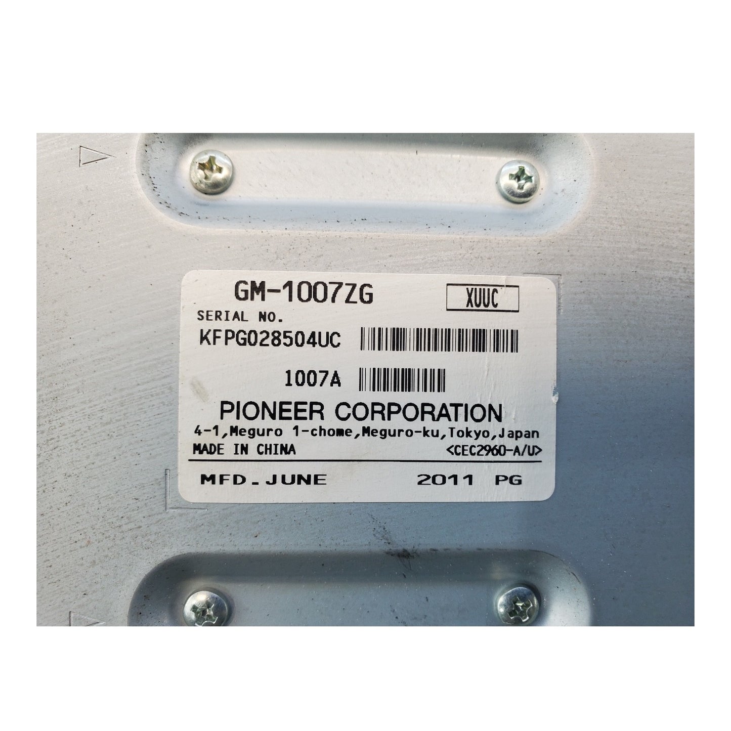 2013-2015 Chevy Cruze Pioneer Radio Amplifier  GM-1007ZG