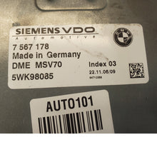 2006 2007 BMW 525i 530i Engine Computer Module Unit ECM ECU 7567178