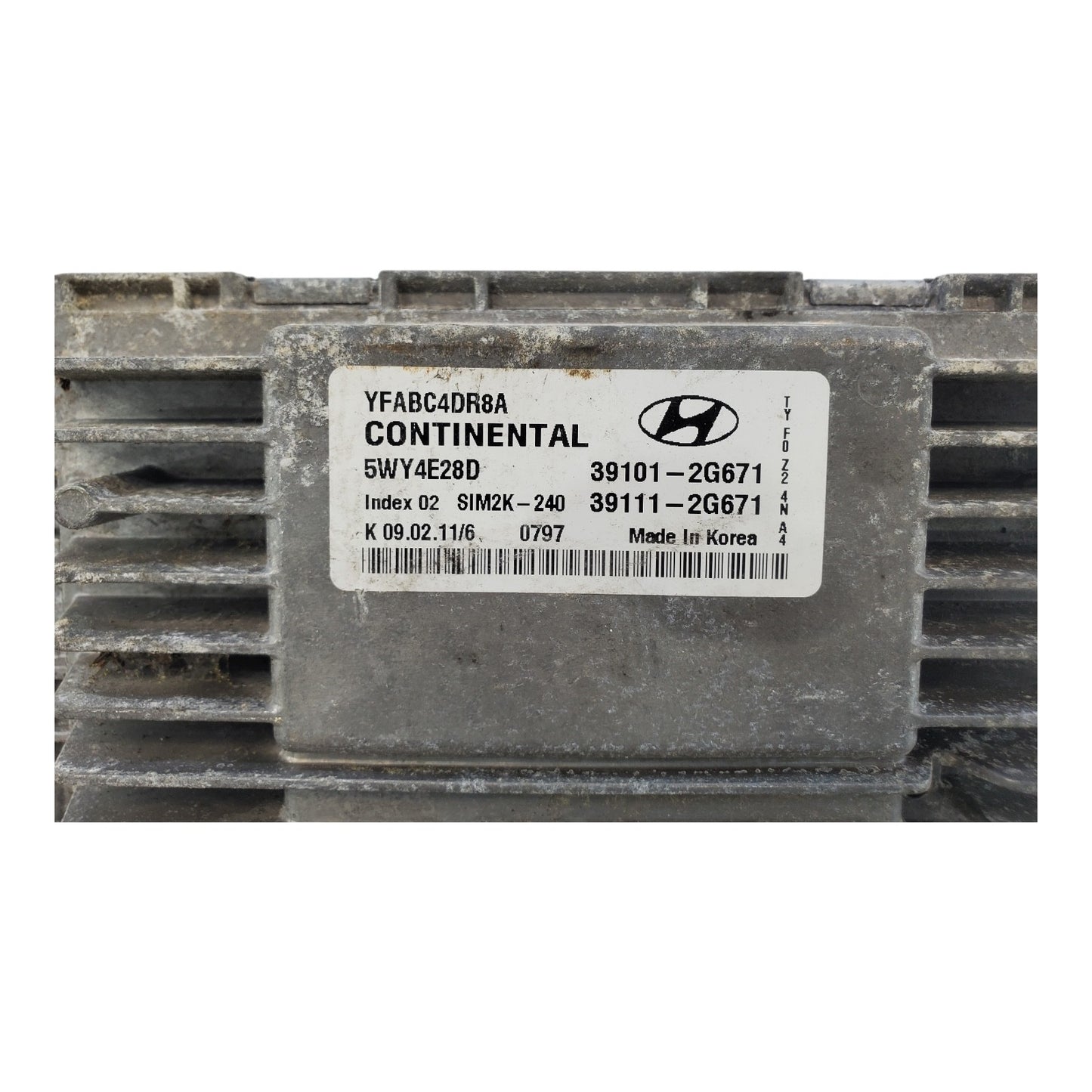 2011 2014 Hyundai Sonata 2.4L 39101-2G671 Engine Control Module Unit Ecm L21 026