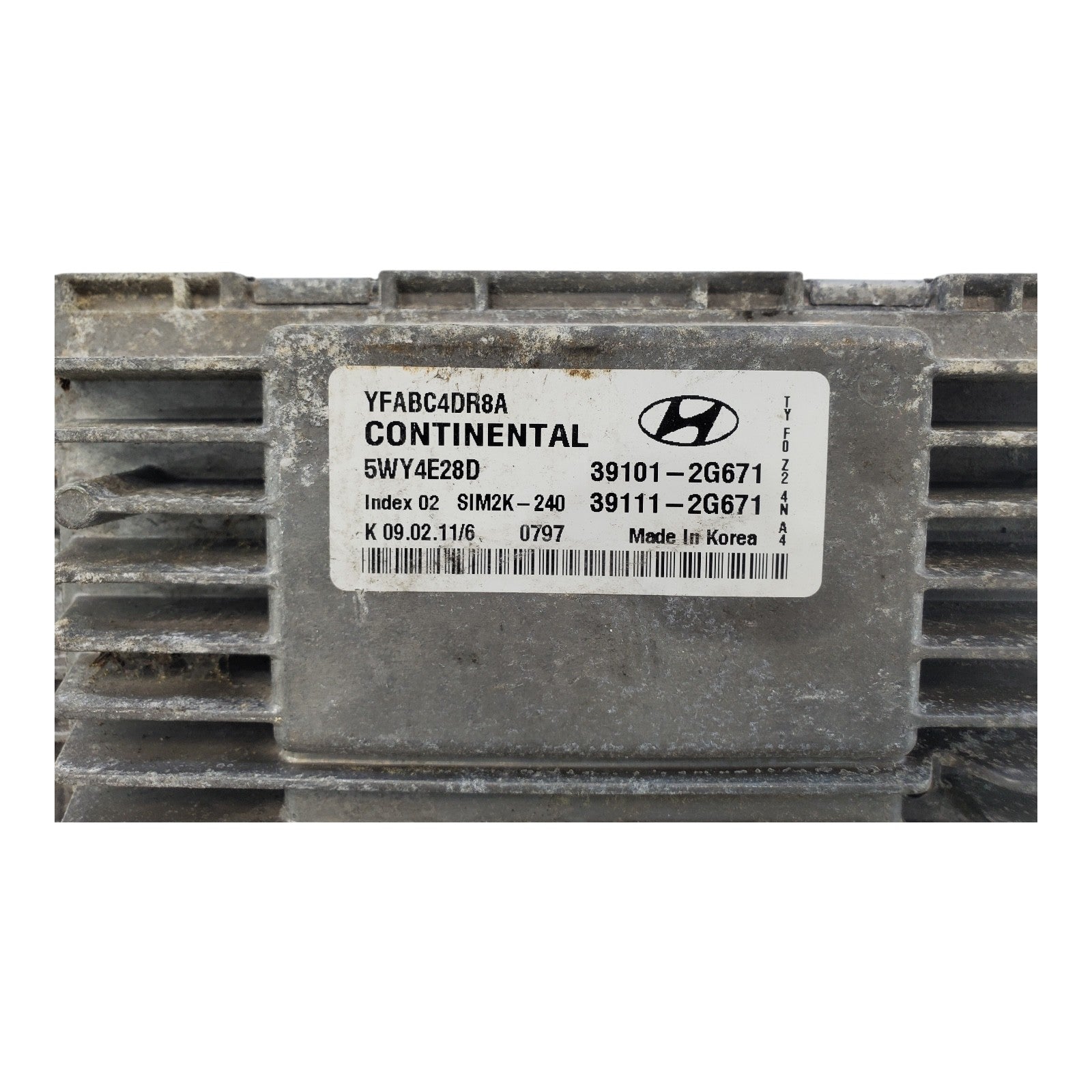 2011 2014 Hyundai Sonata 2.4L 39101-2G671 Engine Control Module Unit Ecm L21 026