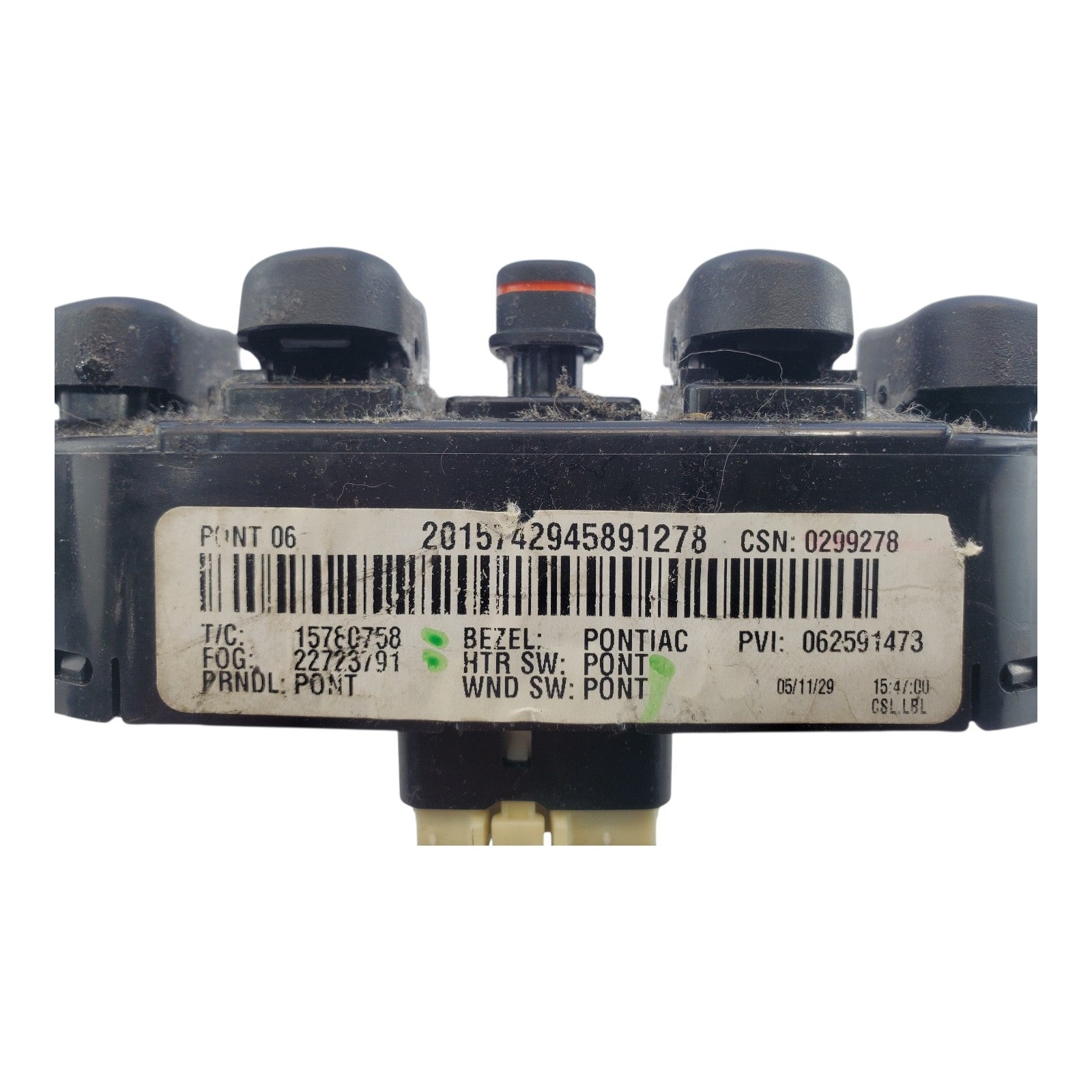 05 06 07 Chevrolet HHR MASTER Window Switch Control Power DRIVER #138-S