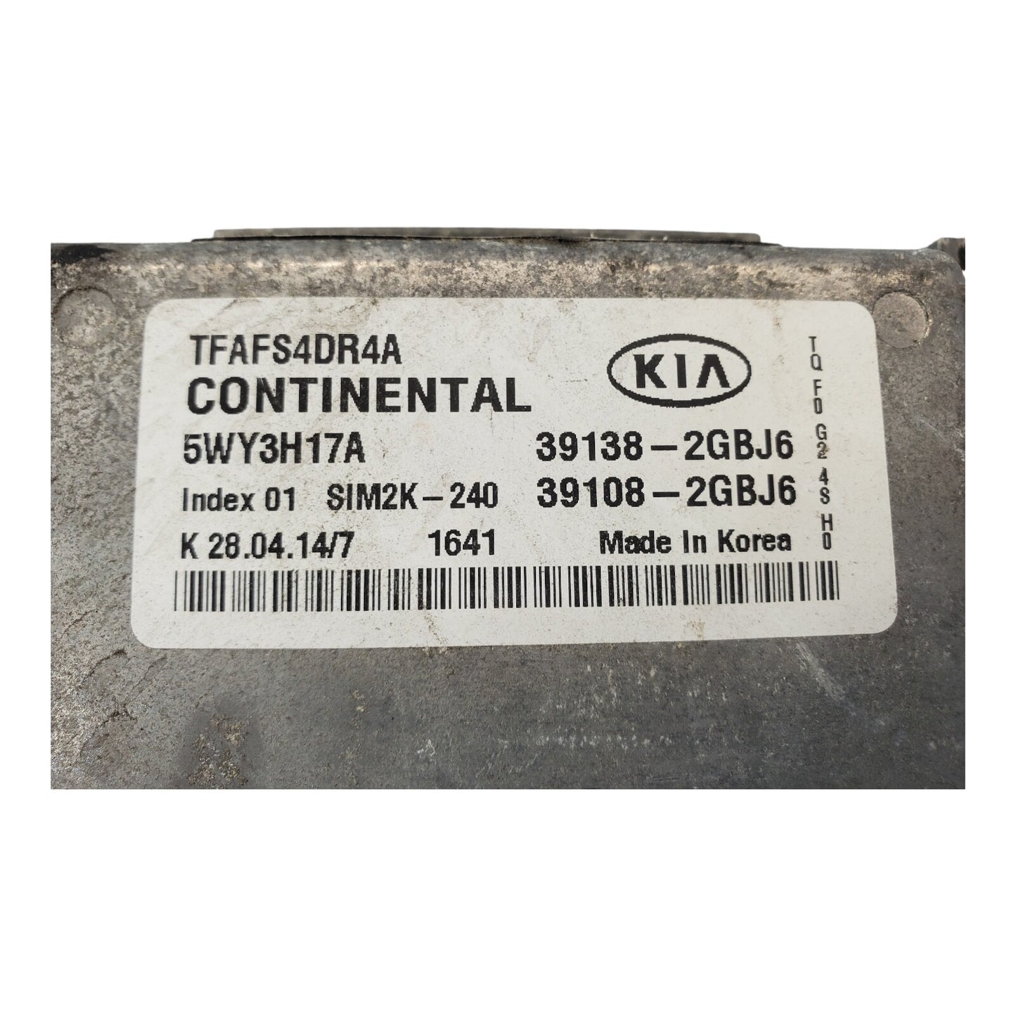 15 KIA OPTIMA ECU ECM ENGINE CONTROL MODULE COMPUTER 39138-2GBJ6 OEM