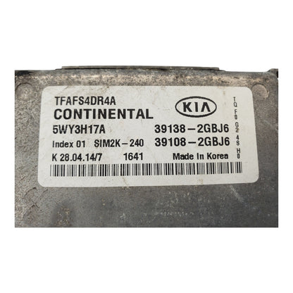 15 KIA OPTIMA ECU ECM ENGINE CONTROL MODULE COMPUTER 39138-2GBJ6 OEM
