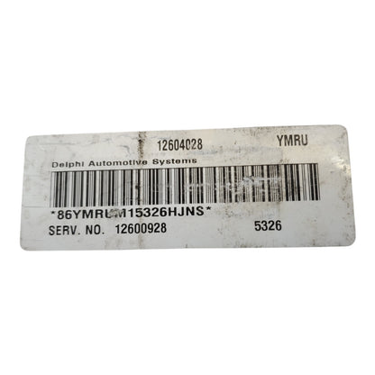 #12604028 YMRU #12600928, Equinox 3.4L ECM Engine Computer Module ECU PCM 2006