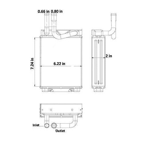 New in Box Premium Heater Core Part # 399242