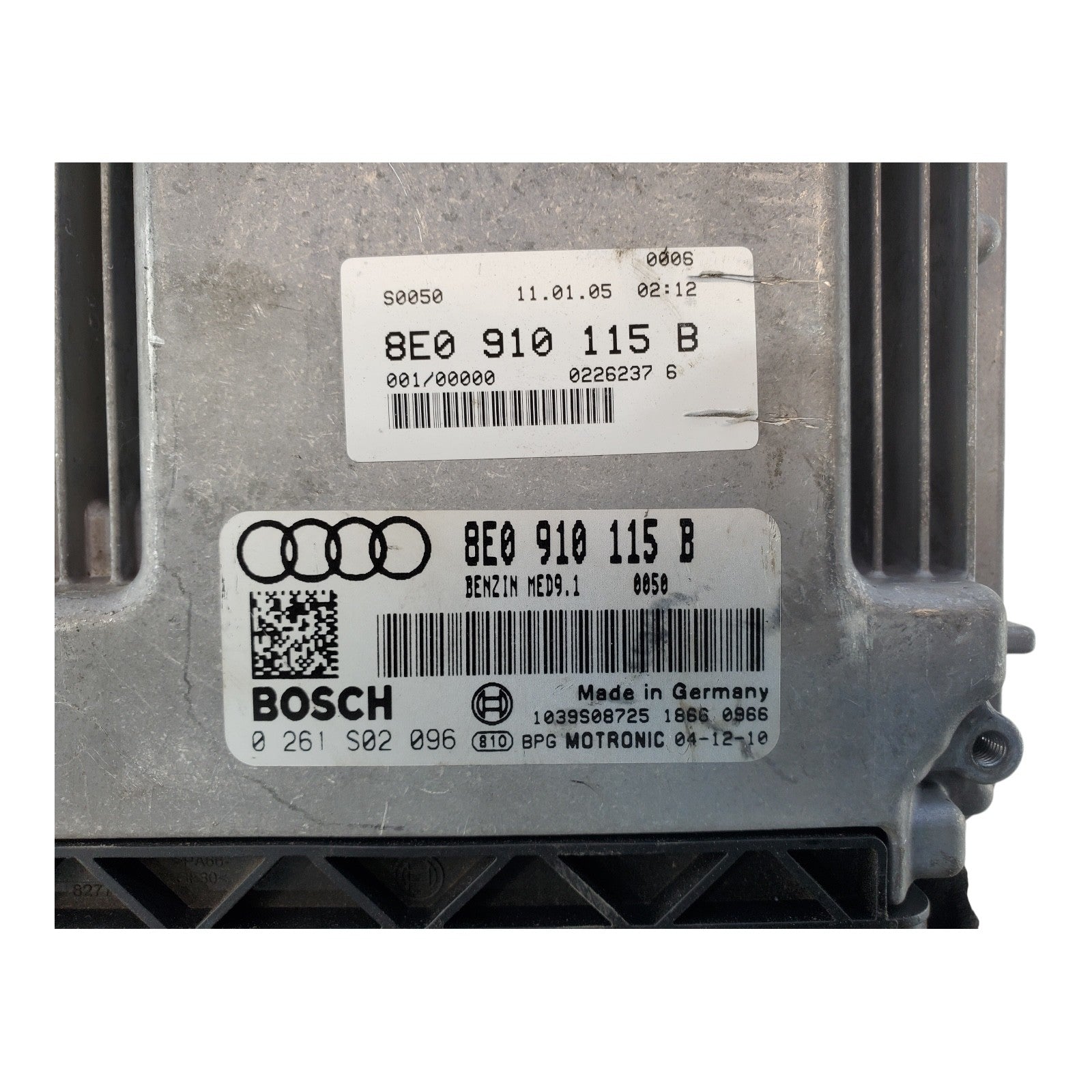 05-08 AUDI A4 2.0 ECM ECU ENGINE COMPUTER MODULE PCM 8E0910115B