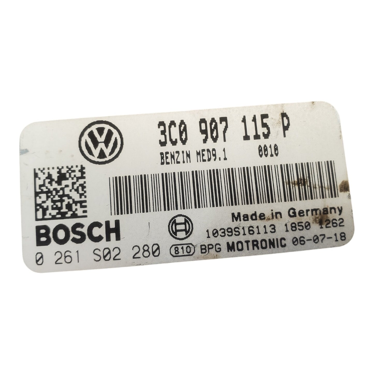 06-07 Volkswagen Passat Engine Control Module Unit Ecm 3C0 907 115 P