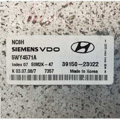 07 - 10 Hyundai Elantra 2.0L ECM Engine Control Module 39150-23022