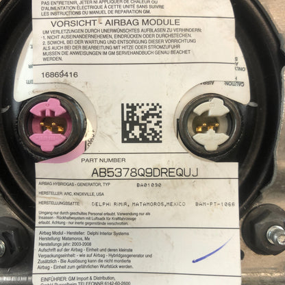 2002-2003 GMC Envoy Left Driver Side Steering Wheel Airbag OEM AB5378Q9DREQUJ