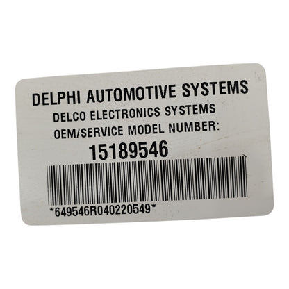 03-06 Chevrolet Avalanche Suspension Control 15189546 Module