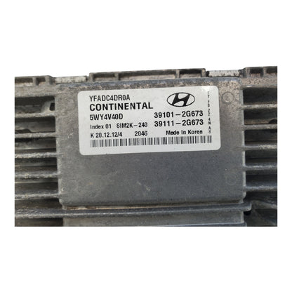 2011 2012 2013 2014 Hyundai Sonata ECM ECU Engine Computer Module | 39101-2G673