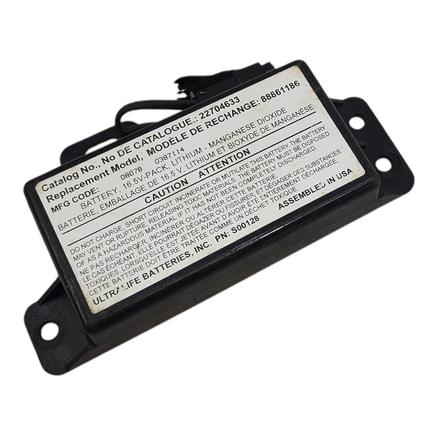 2010-2015 CHEVROLET CAMARO BACKUP CONTROL BATTERY MODULE 22704633 88861186 OEM