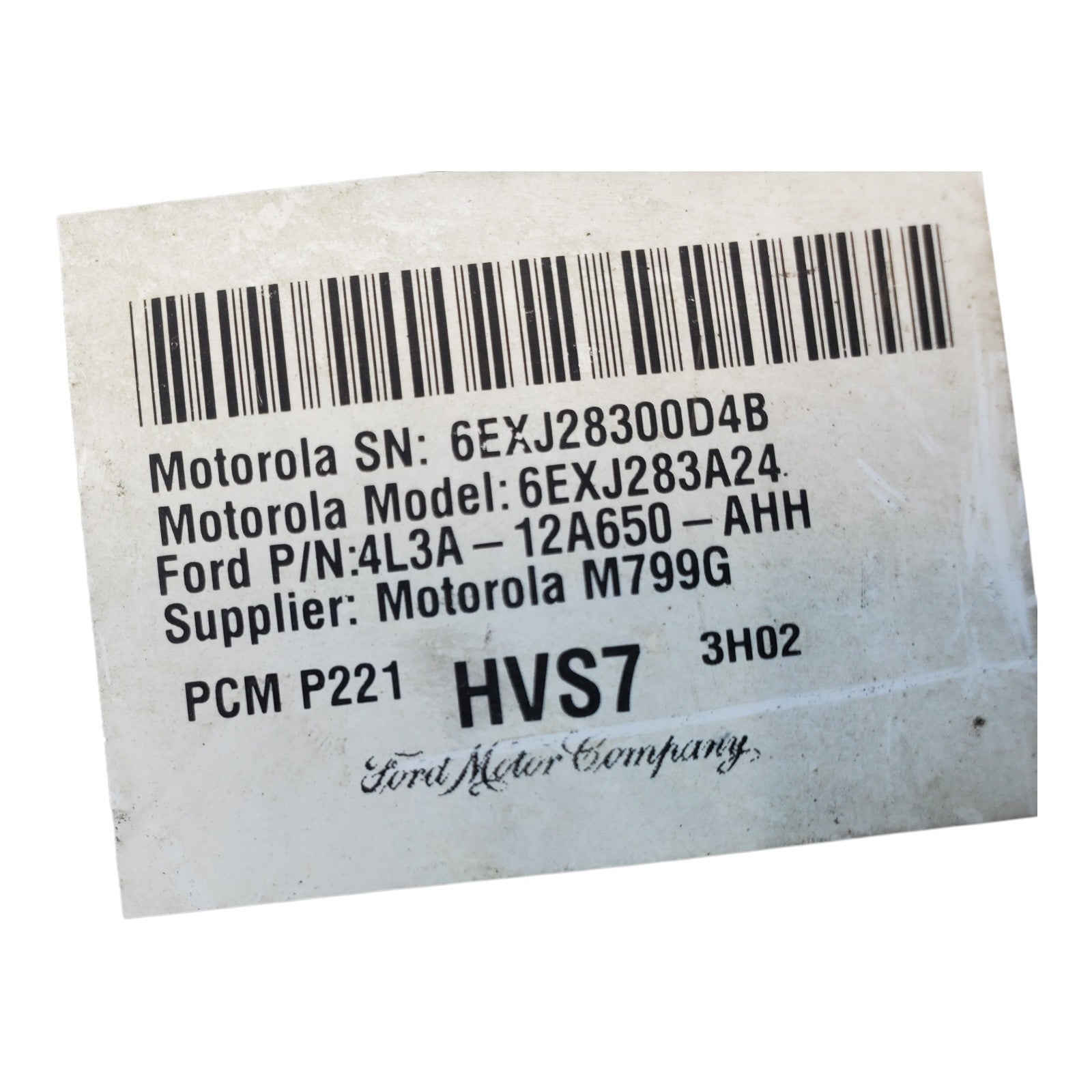 2004 Ford Escape 5.4L Engine Computer Module ECM ECU P: 4L3A-12A650-AHH OEM