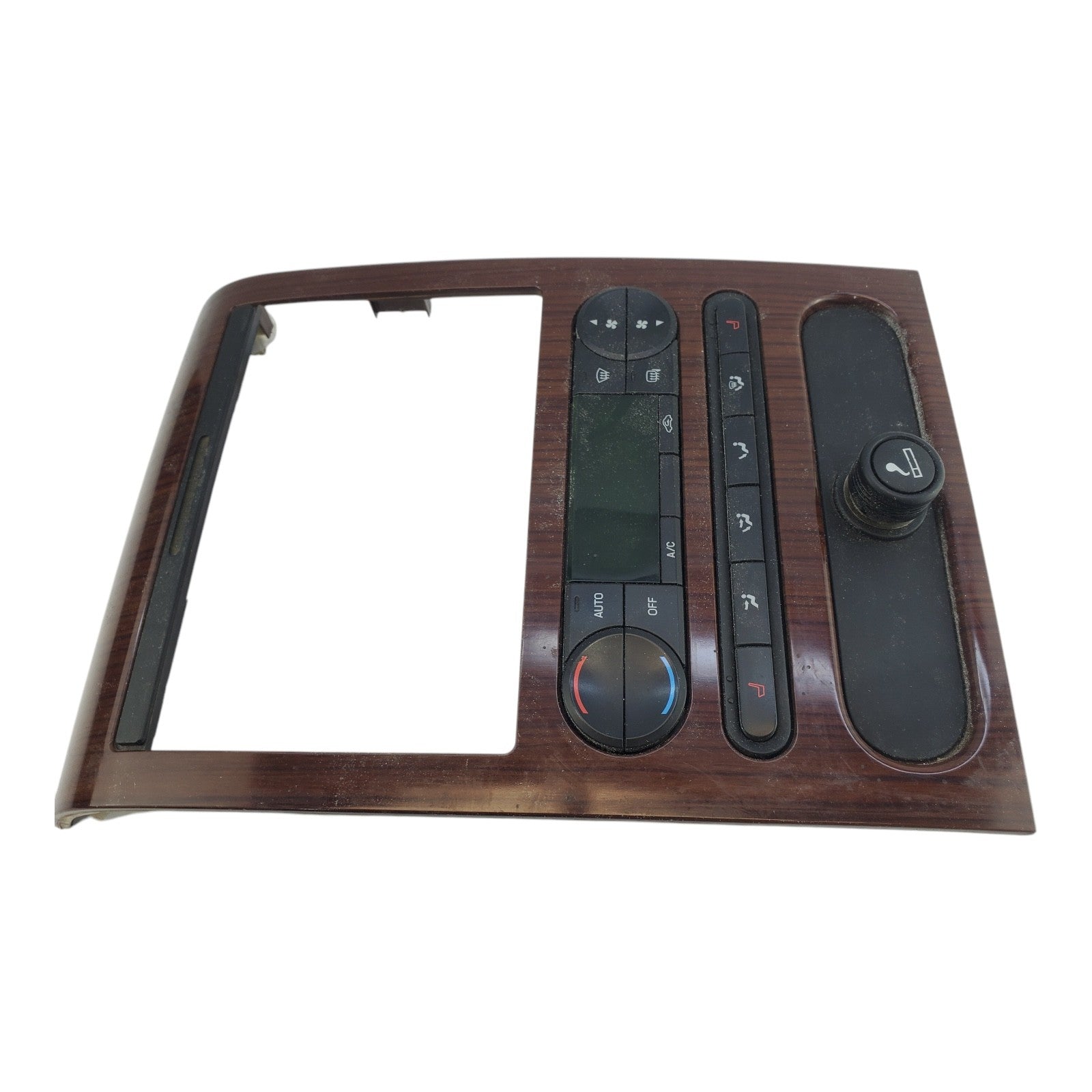 04-08 Ford F-150 Radio Climate Dash Bezel Surround Silver OEM 4L34-1504302