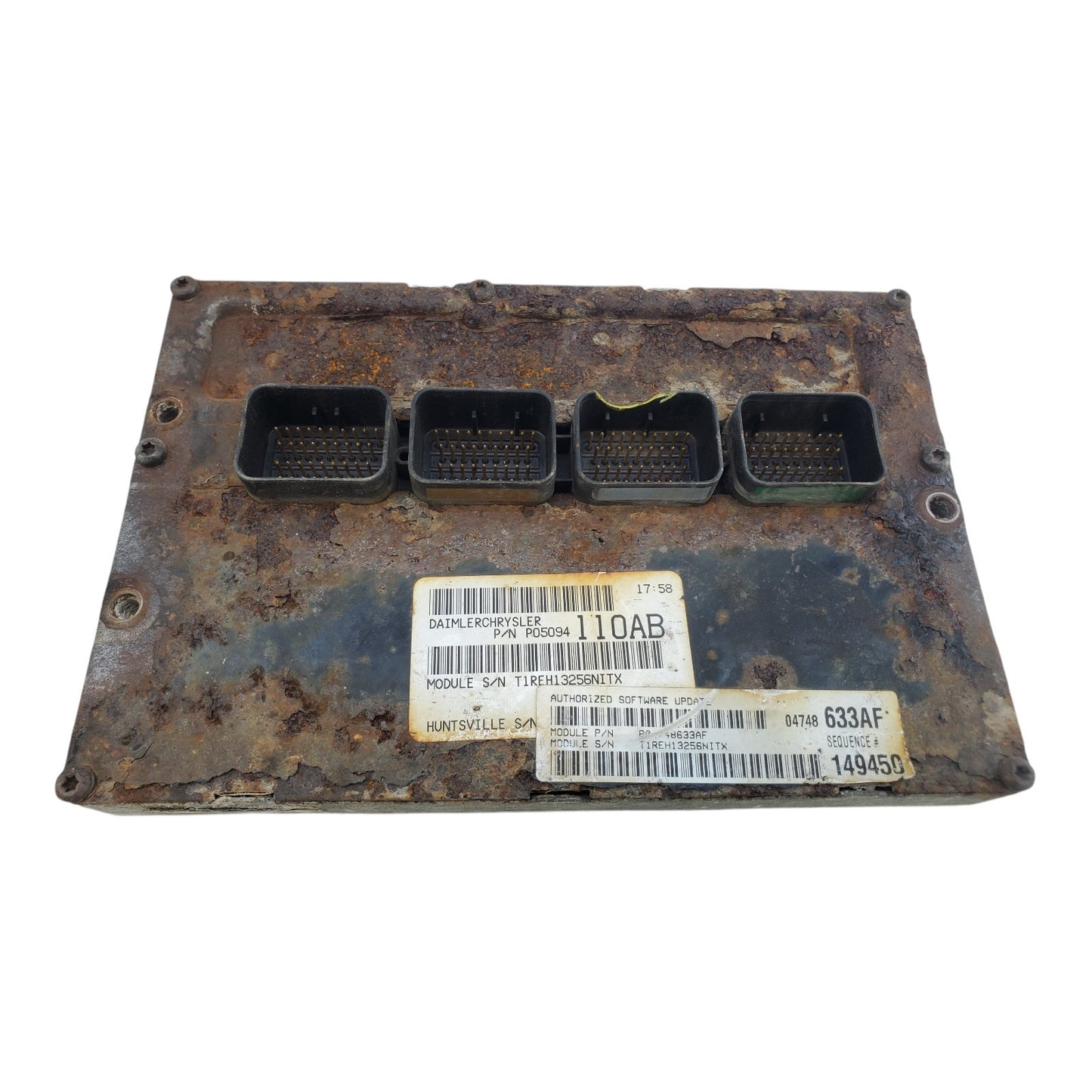 Engine ECM Control Module Fits 2005 05 DODGE CARAVAN 04748633AF Broken plug
