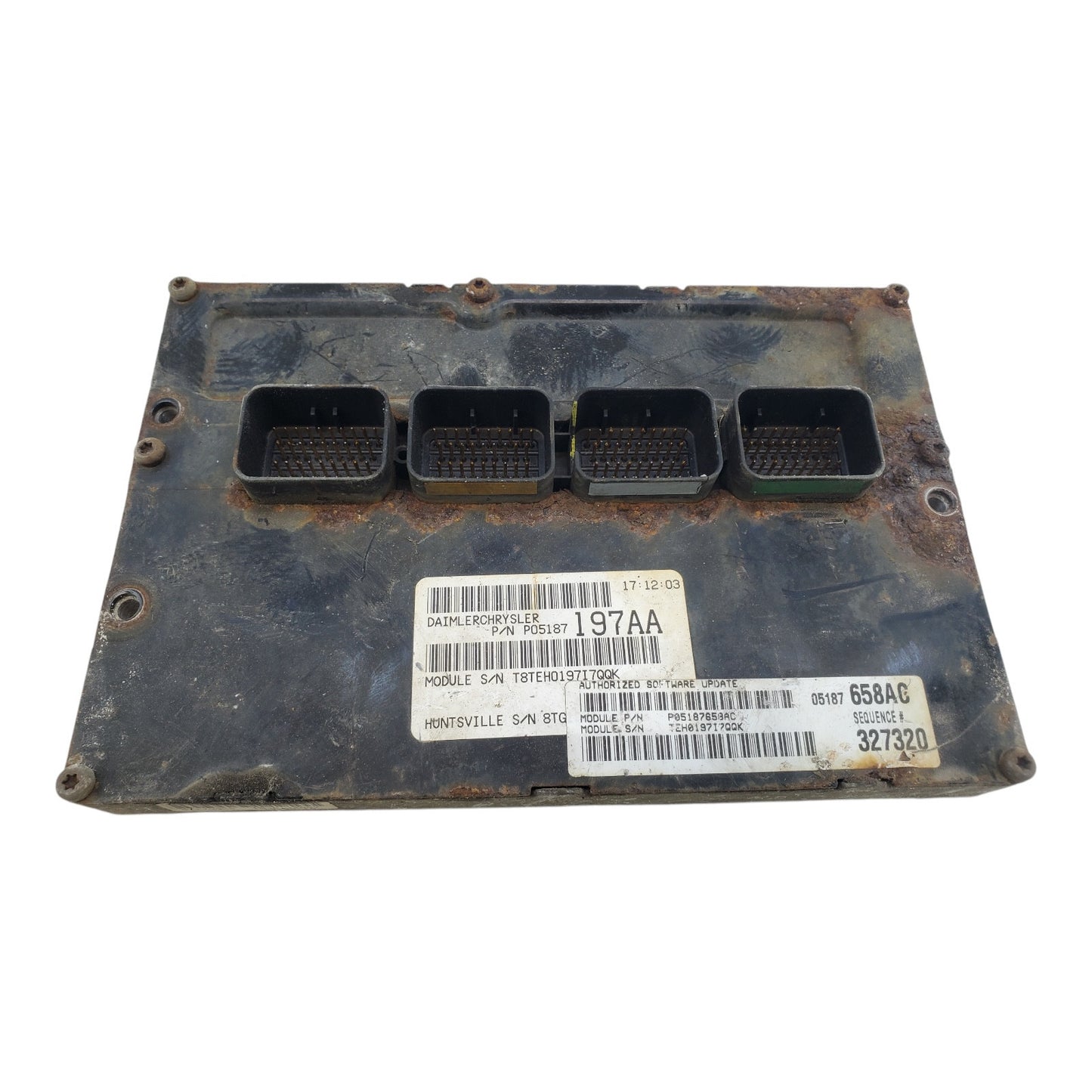 07 CARAVAN ENGINE ECM ELECTRONIC CONTROL MODULE  3.8L P05187658AC Broken plug