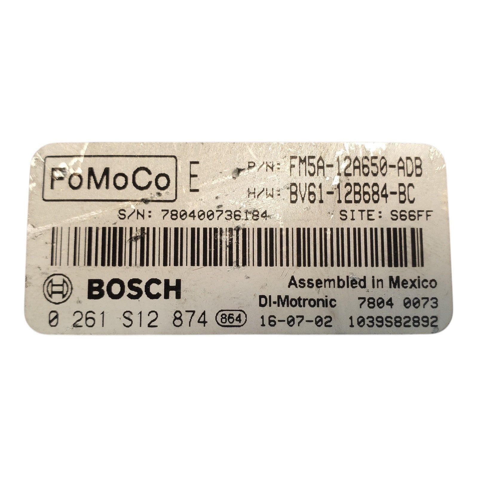 2013-2018 Ford Focus Electronic Engine Computer Control Module OEM FM5A12A650ADB