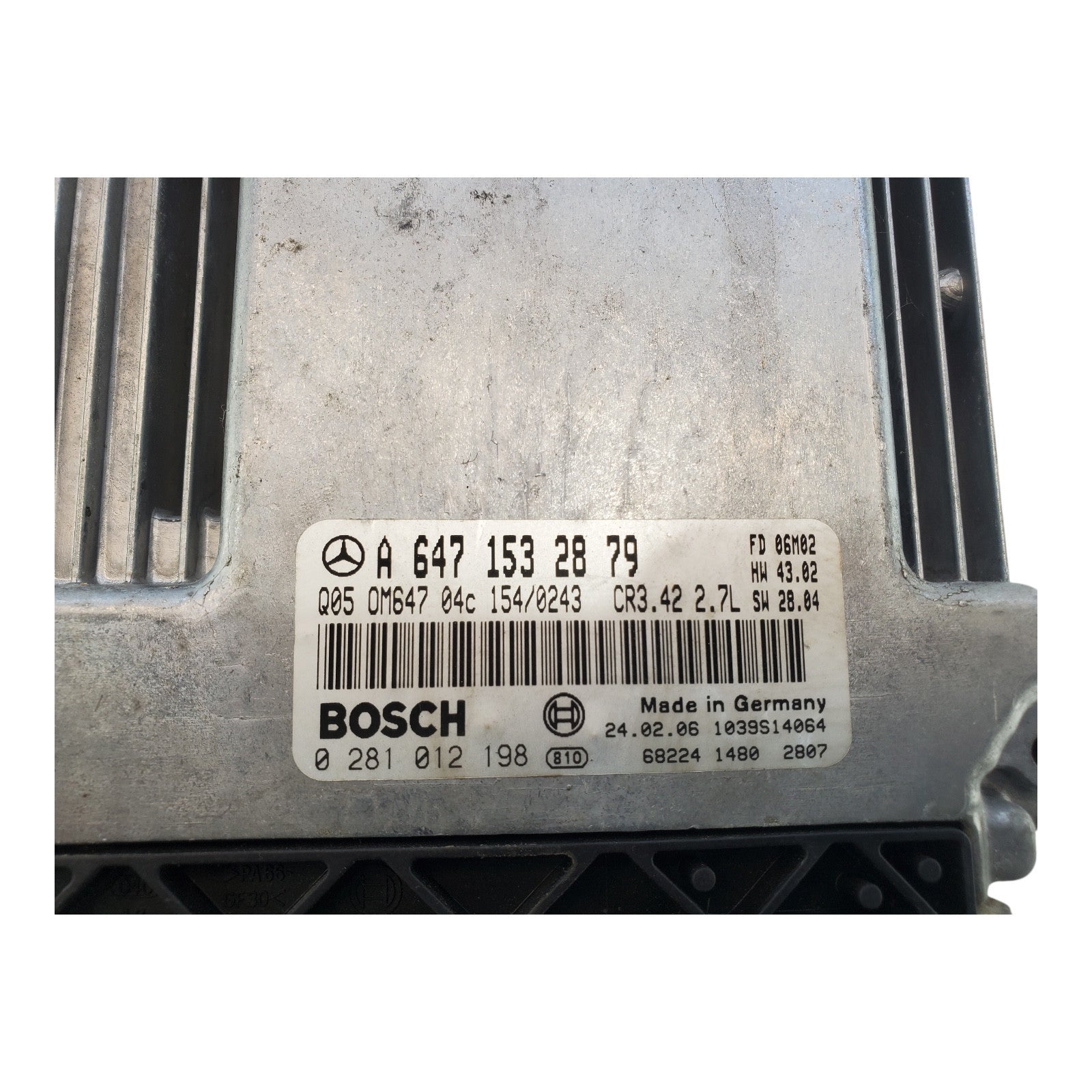 Engine ECM Control Module Fits 05-06 SPRINTER 2500 A 647 153 28 79 A6471532879