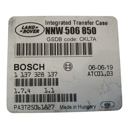 2005 2009 LAND Rover LR3 TRANSFER CASE CONTROL MODULE NNW506850
