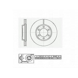 1993-1998 Toyota T100 Front Disc Brake Rotor