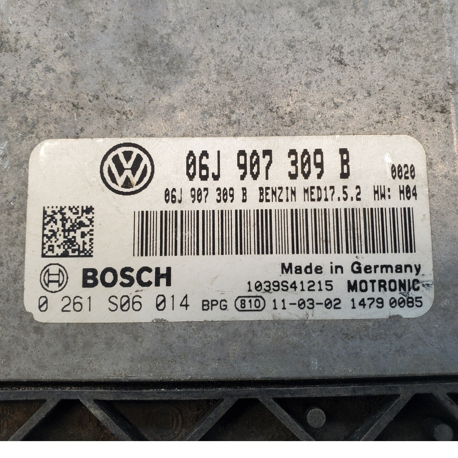 116k Miles Engine Control Module ECU Volkswagen CC 2.0L L4 2010-2011 06J907309B