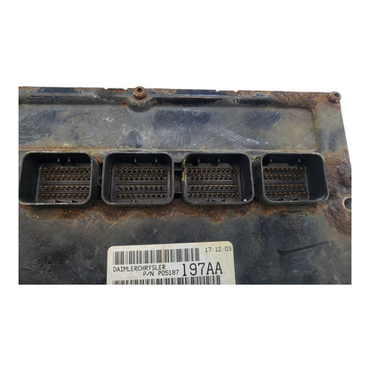 07 CARAVAN ENGINE ECM ELECTRONIC CONTROL MODULE  3.8L P05187658AC Broken plug