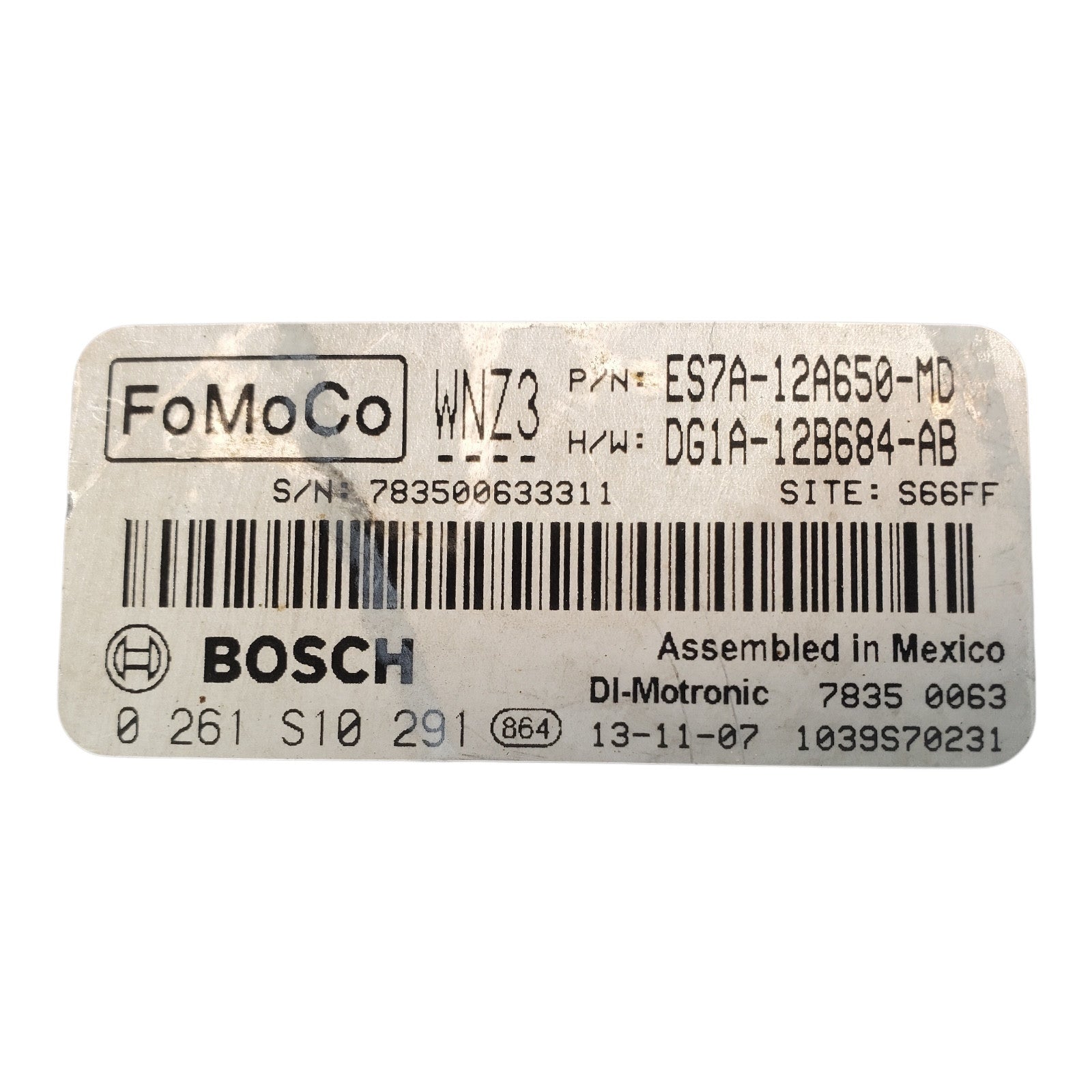 2014 2015 2016 Ford Fusion 2.0 Engine Control Module ECU ECM OEM ES7A-12A650-MD