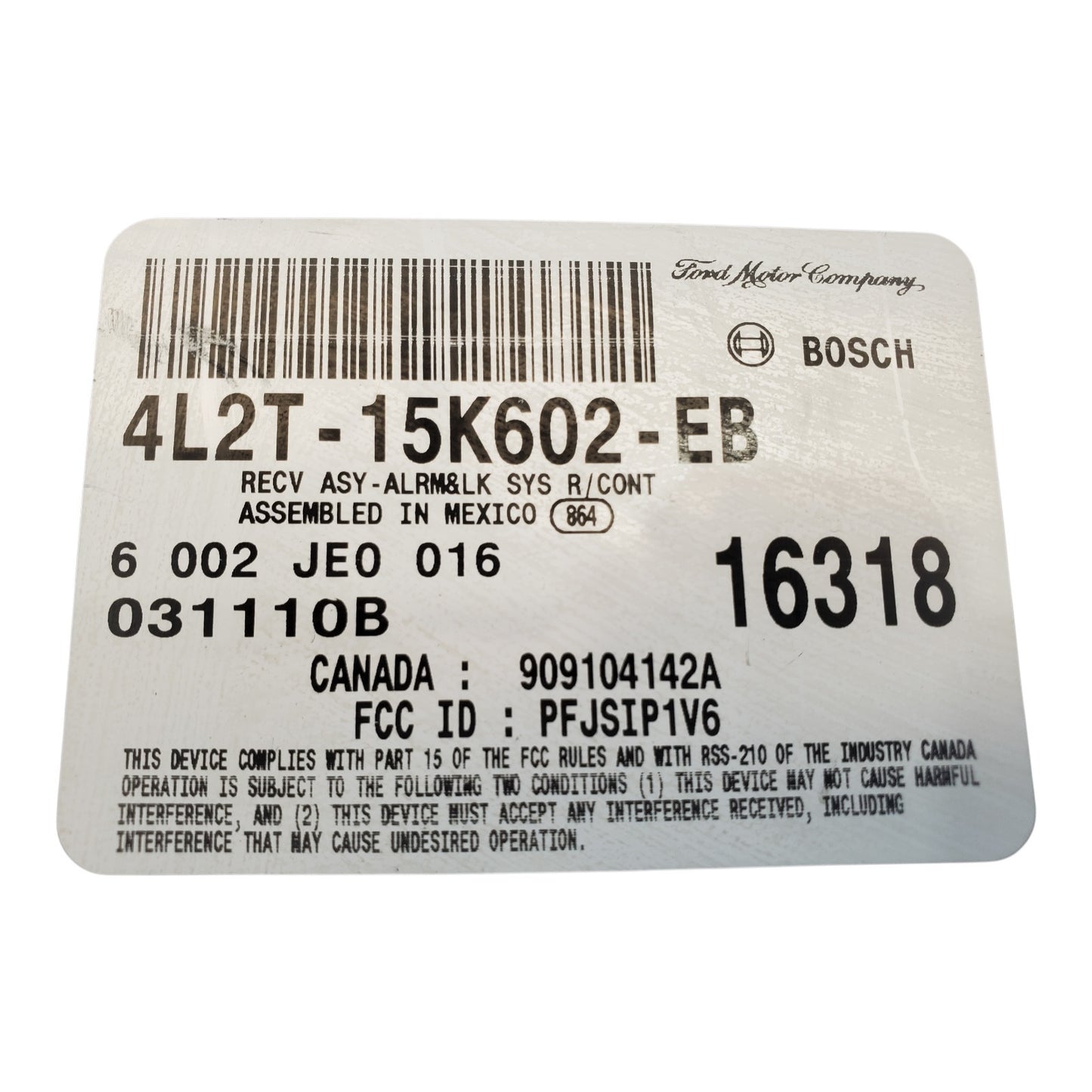 ✅ 02-04 FORD EXPLORER Anti-theft Keyless Entry Module 4L2T-15K602-EB