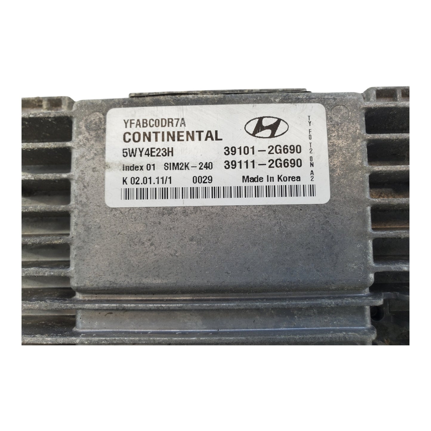 DAMAGED 2011 SONATA  ECM ENGINE CONTROL MODULE COMPUTER PCM ECU 39101-2g690