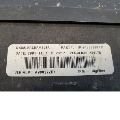 OEM 01 02 Chrysler Town Country CARAVAN 04869200AM Fuse Box Relay  Module W ECM