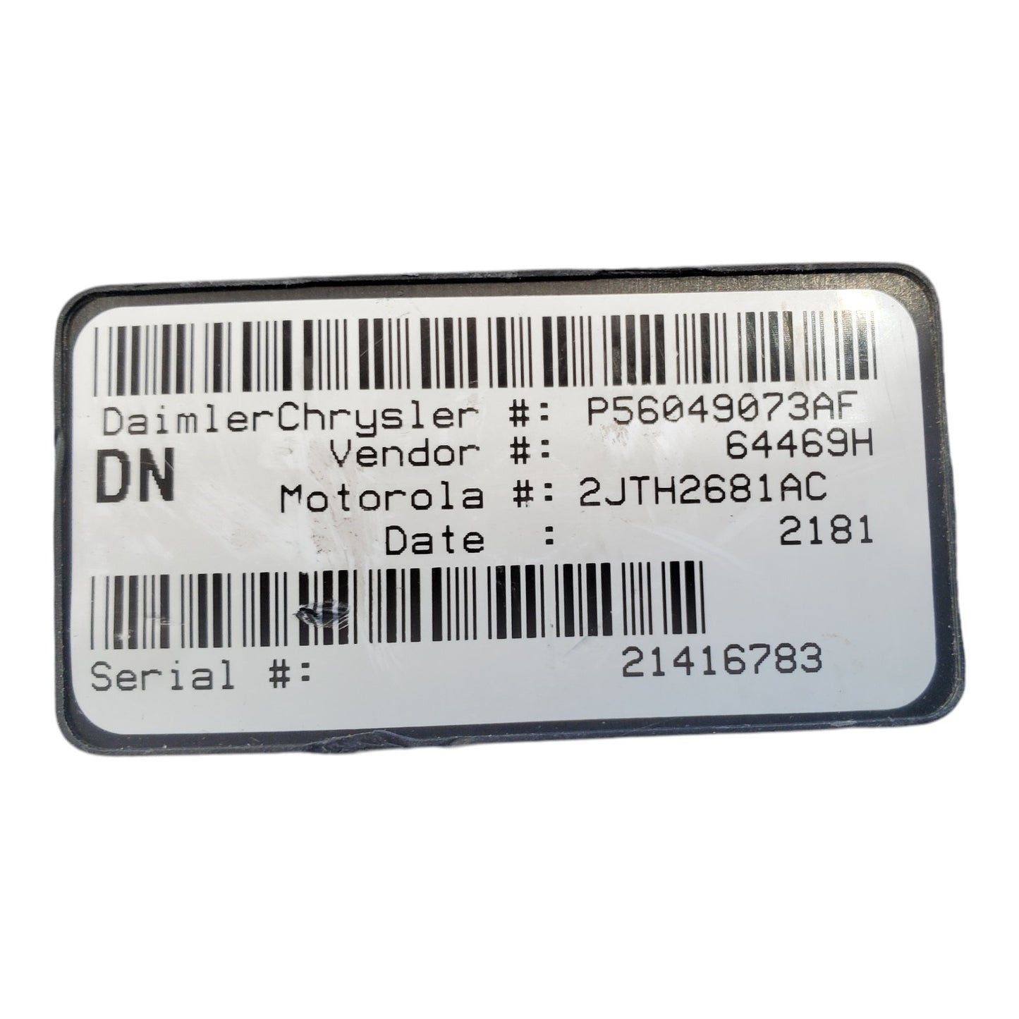 P56049073AF Dodge 2001 2002 Dakota CTM Central Timing Module 56049073AF OEM V38