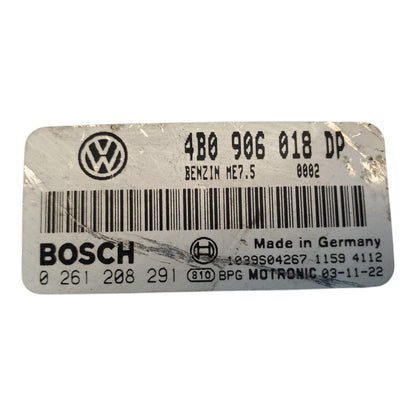 Engine ECM Control Module 1.8L Fits 04-05 PASSAT 4B0 906 018 DP 4B0906018DP