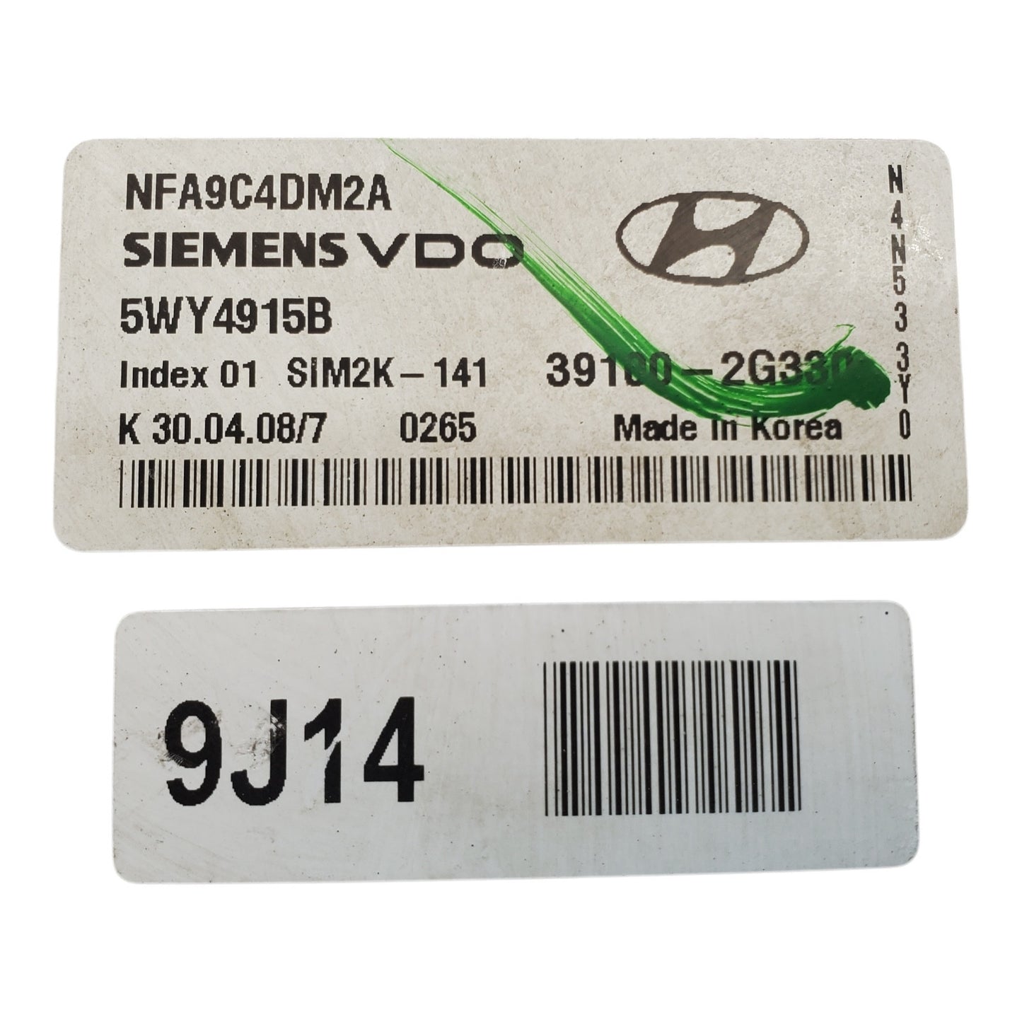 Engine ECM 2.4L AT Fed Emissions ID 39100-2G330 Fits 09-10 Hyundai Sonata 534561
