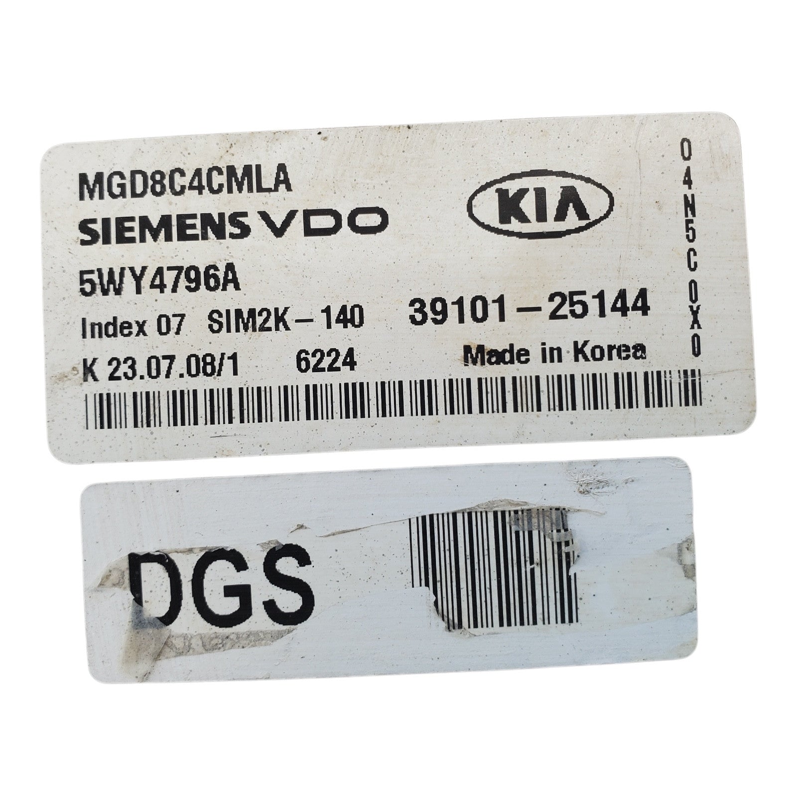 ENGINE COMPUTER KIA OPTIMA 2006 2007 2008 39101-25144 2.4L PCM ECM ECU OEM