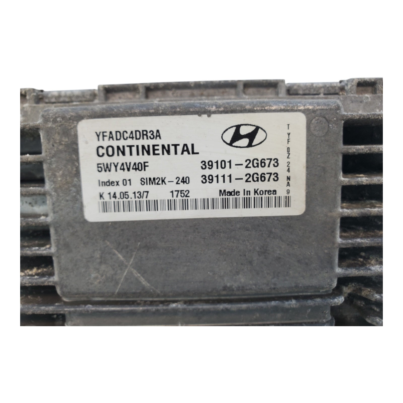 2011 2012 2013 2014 Hyundai Sonata ECM ECU Engine Computer Module | 39101-2G673