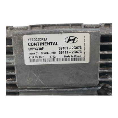 2011 2012 2013 2014 Hyundai Sonata ECM ECU Engine Computer Module | 39101-2G673