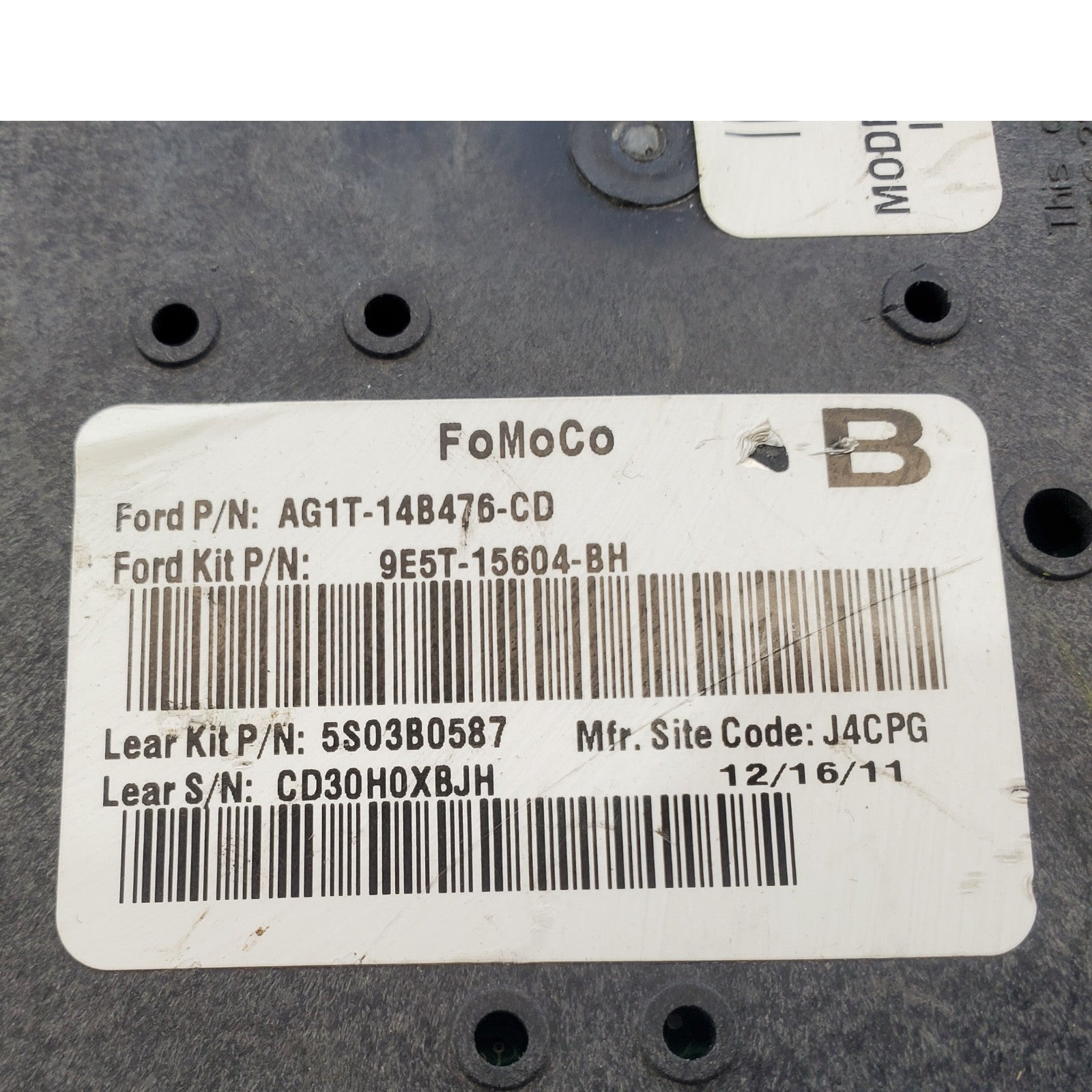10-12 FUSION Multifunction Door Lock Alarm Module AG1T14B476CD AG1T-14B476-CD