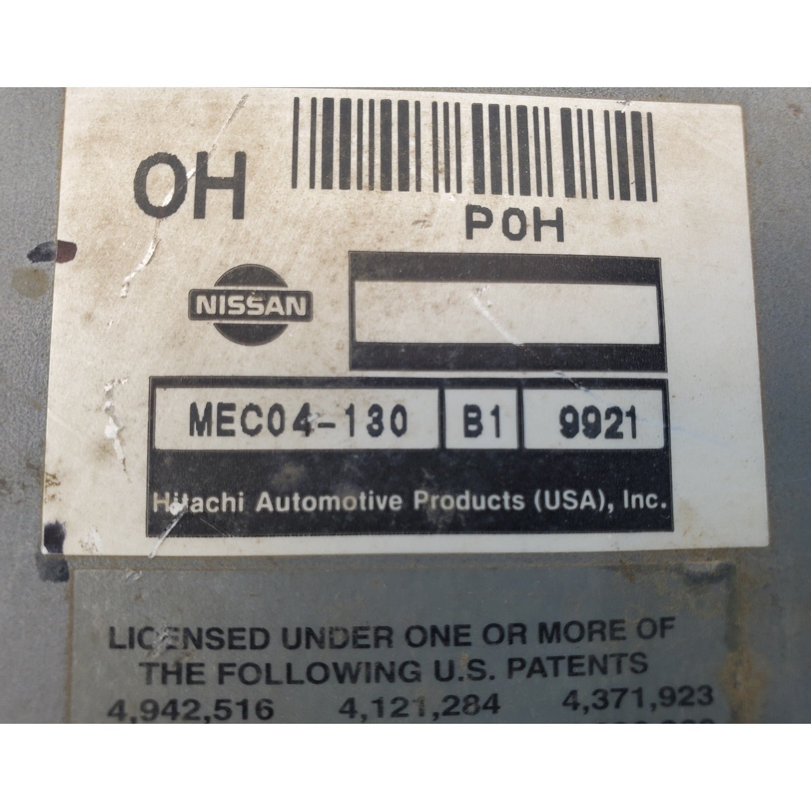00 Nissan Frontier 2.4L AT 4x2 ECU ECM PCM Engine Computer MEC04-130 B1 4126